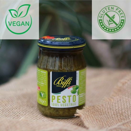 PESTO 100% WARZYWNE BIFFI - PESTO AL BASILICO 100% VEGETALE LAVORATO A FREDDO